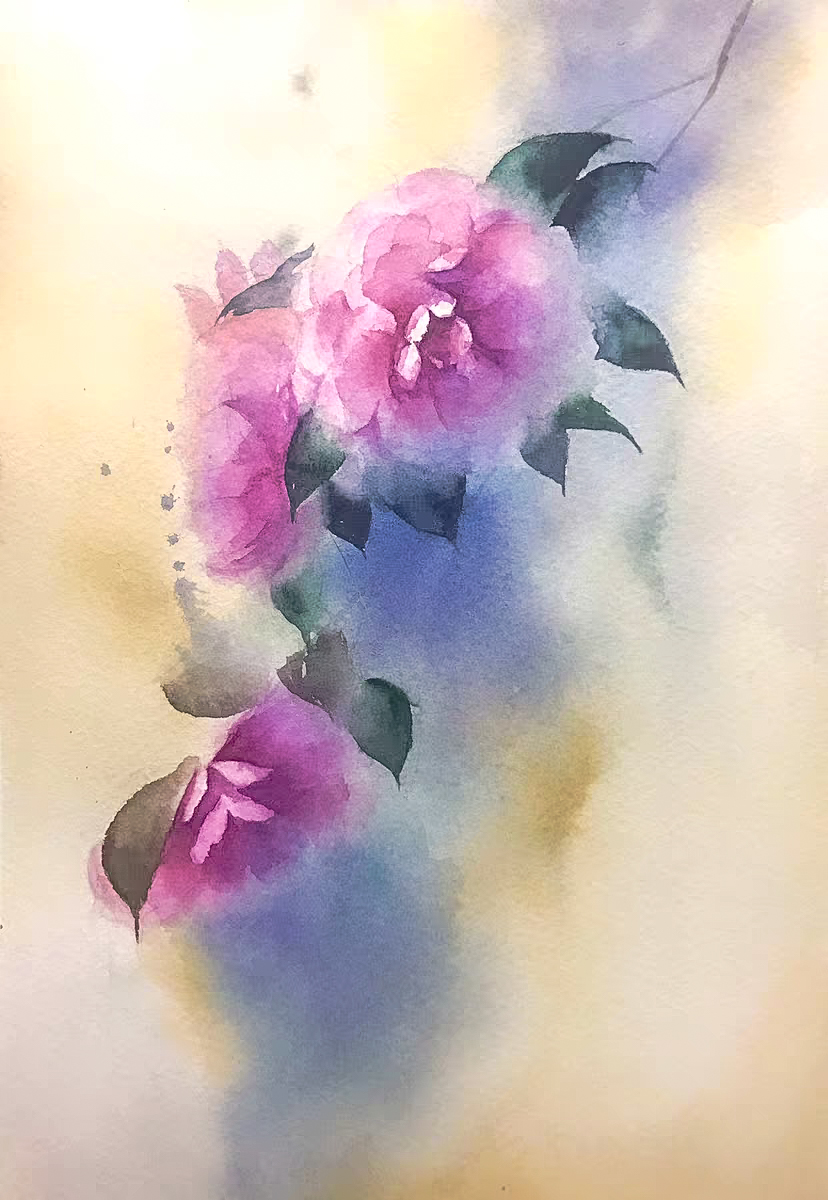 What is watercolor history? How to choose Watercolor paper？How to draw a watercolor rose? come to see my online class