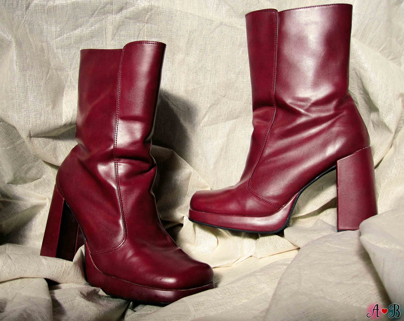 Burgundy Square Toe Boots Burgundy Square Toe Boots
