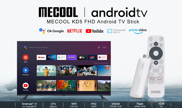 MECOOL KD5 - Um TV stick modesto