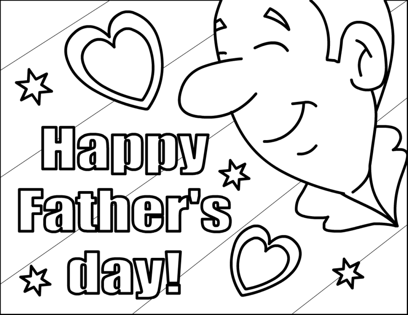 Father's Dcay Coloring Cards 10