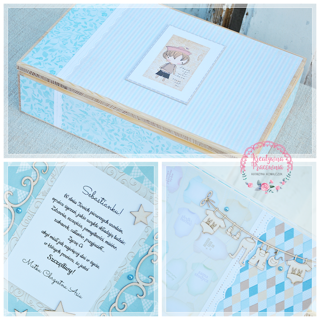 album na pierwsze urodziny, handmade, scrapbooking