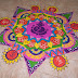 Happy Holi Rangoli Designs Wallpapers