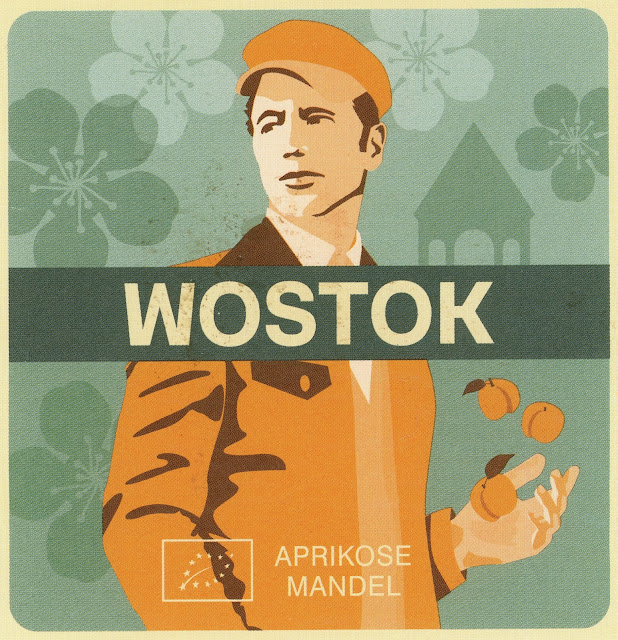 Wostok-etiket Aprikose Mandel