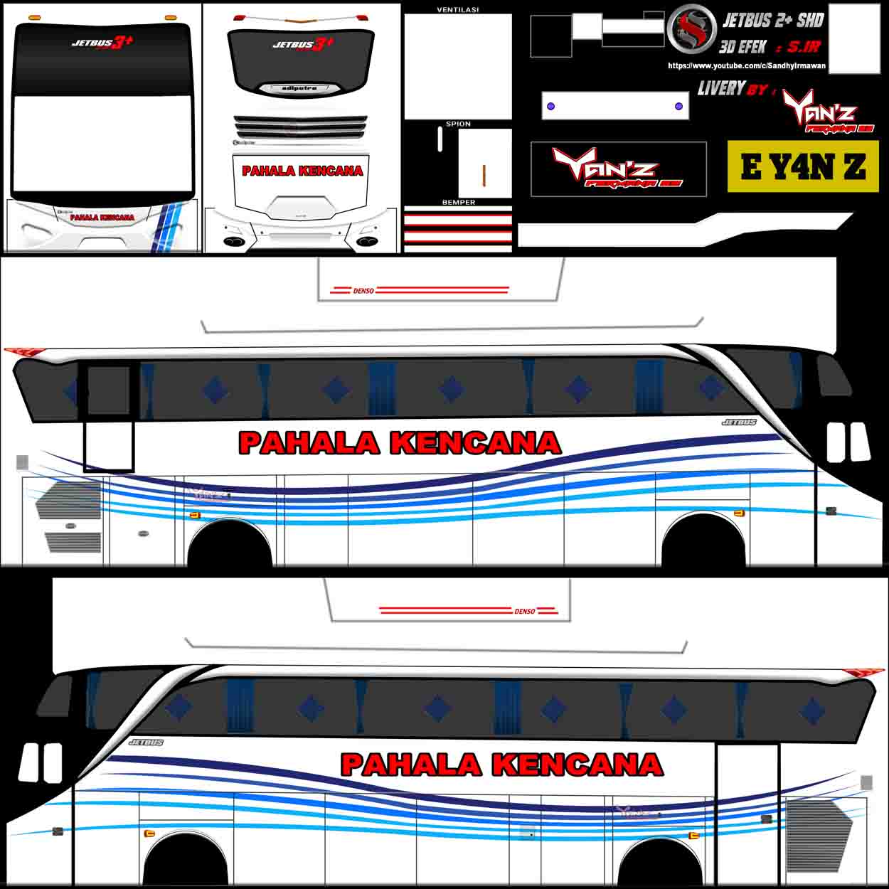 template bus pahala kencana