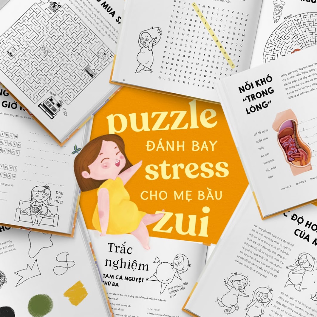 [A116] Nâng tầm trải nghiệm mang thai: Bộ sách tô màu hấp dẫn cho Mẹ Bầu lần đầu