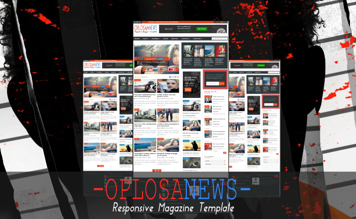 Oplosan News Responsive Magazine Blogger Template