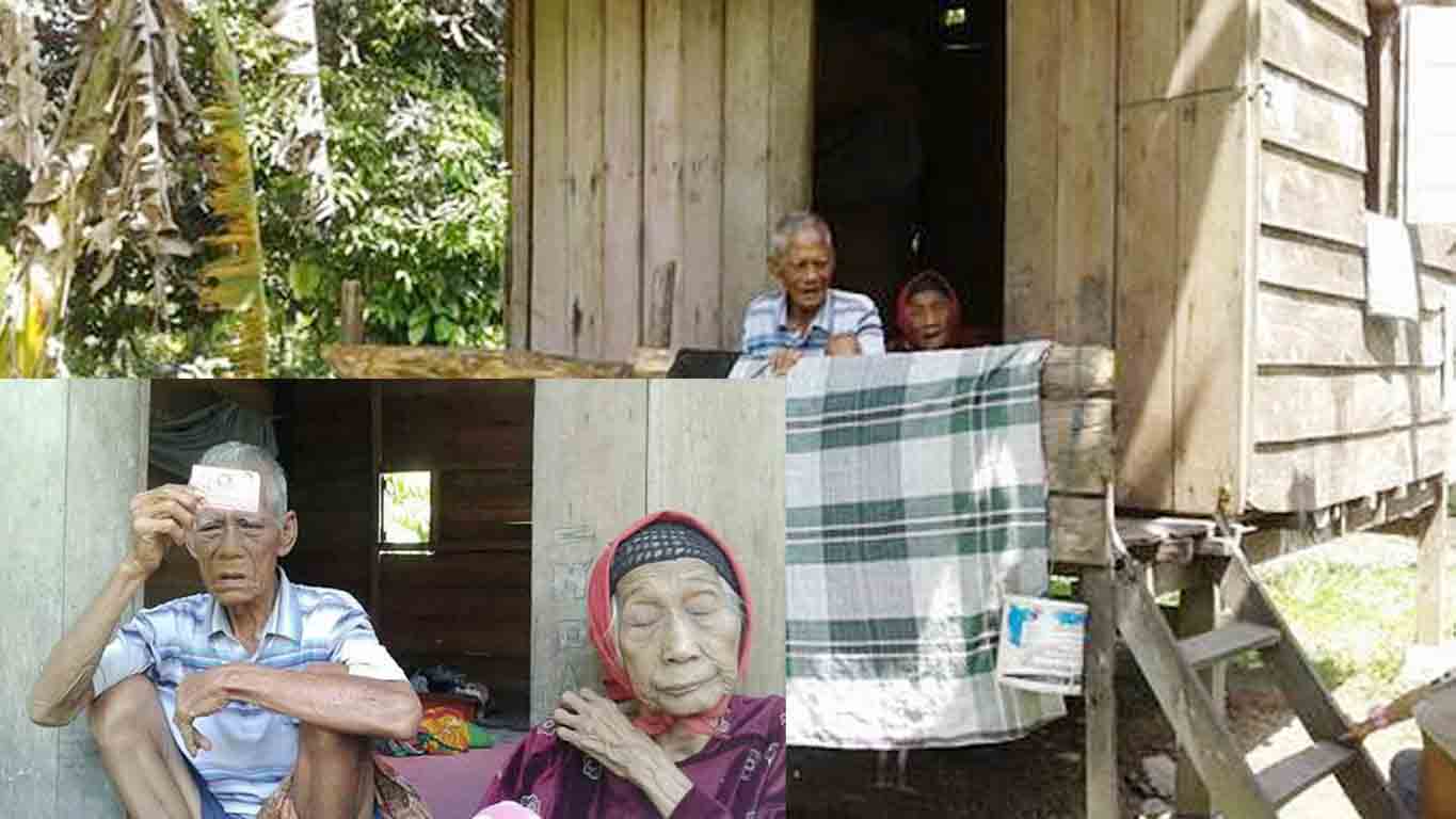 Nenek Buta di  Binuang  Polman Bertahan Hidup Dari Belas 