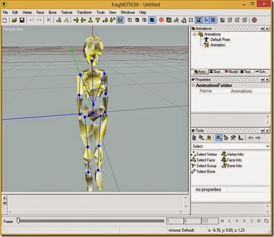 Animation 444 exported from Anim Maker open in FragMotion