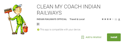 Indian Railways Clean My Coach Android App