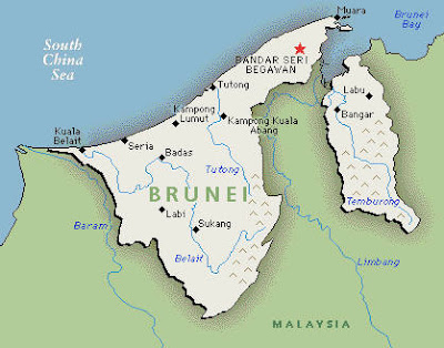 Karte von Brunei