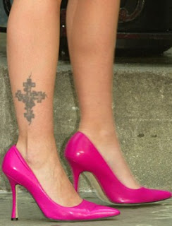 ankle cross tattoo