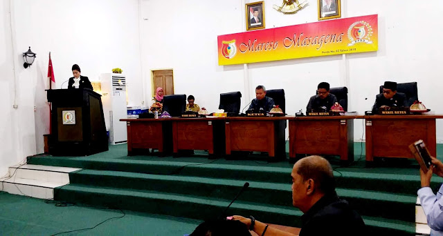 Wakil Bupati Sigi, Paulina sampaikan LKPJ di DPRD