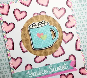 Sunny Studio Stamps: Mug Hugs Winter Themed Customer Card Share by Melissa Ann