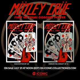 Mötley Crüe First Las Vegas Concert Screen Print by Andrew Alekseev x Collectionzz