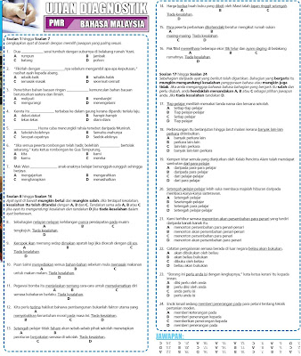 Koleksi soalan PMR dan SPM akhbar harian Moz@c: Ujian 