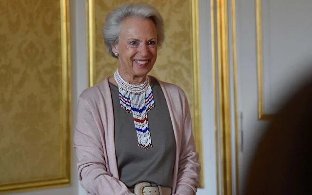 Princess Benedikte of Denmark hosted 19 schoolchildren from the town of Tasiilaq on Greenland