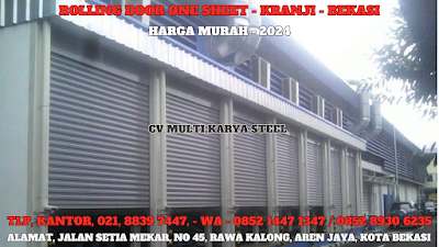 GAMBAR, DAFTAR, HARGA, PINTU, ROLLING DOOR ONE SHEET, SOLID, PERFORATED, PER METER, MURAH, KRANJI, TERBARU, 2024