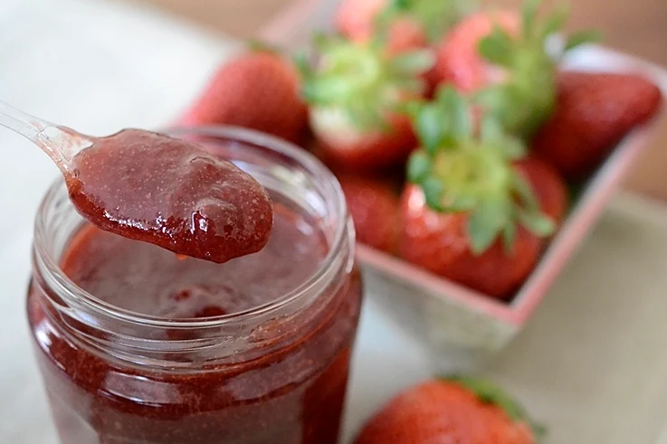 Mermelada de fresas con vinagre de Jerez