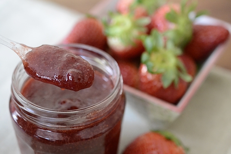 Mermelada de fresas con vinagre de Jerez