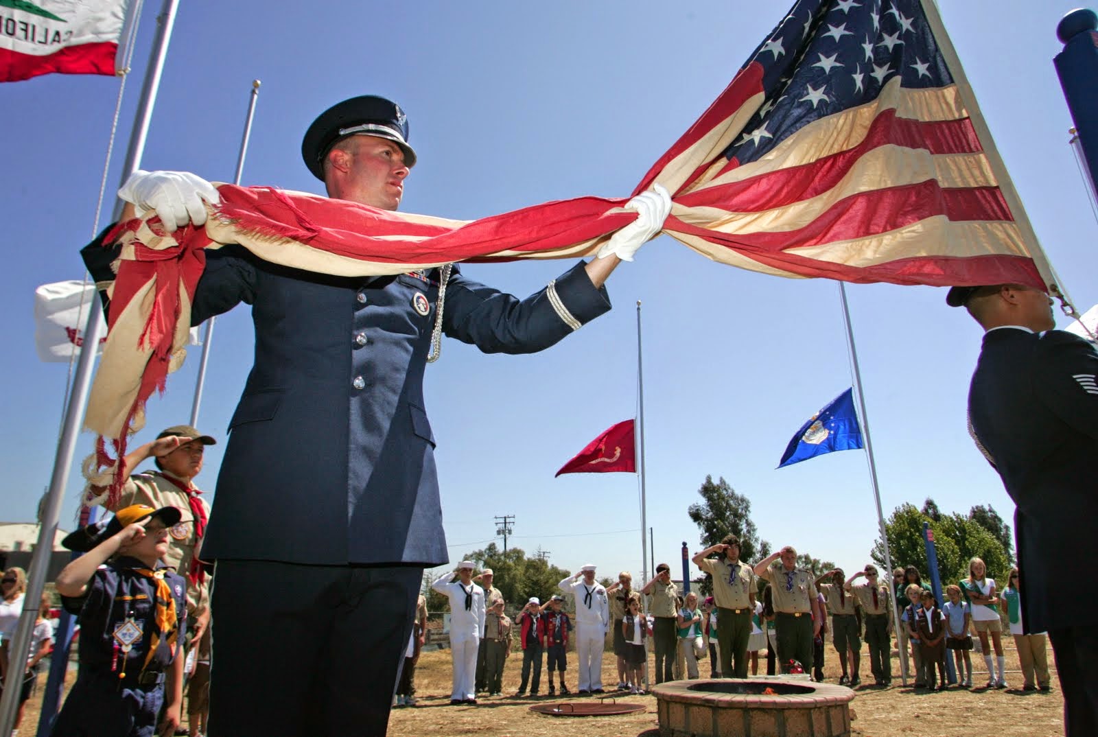 Retiring American Flags