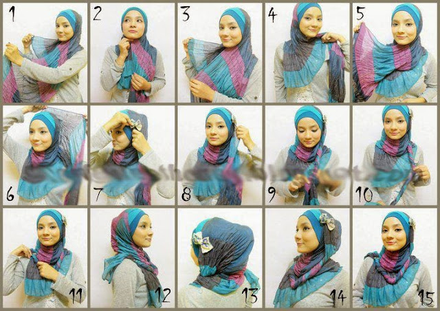  untuk seorang perempuan pintar balig cukup akal merasa tenteram di saat  menerapkan panduan ini √ Tutorial Simple Hijab Pashmina Sifon Terbaru 2022