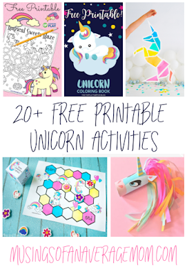 free printable unicorn activities