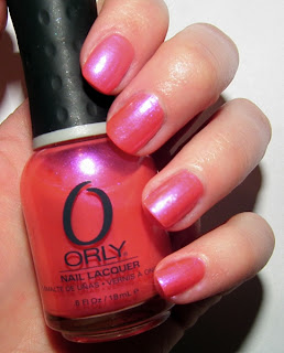 Orly, lakier do paznokci, manicure, Orly Berry Blast, opalizujący róż, wizaz