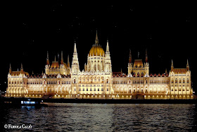 Budapest Palazzo del Parlamento di Notte