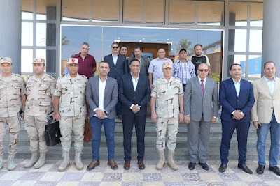 رئيس جامعة المنصورة و محافظ الدقهلية وقائد الجيش الثاني الميداني يضعون خطة لتطوير المنطقة الصناعية بجمصة