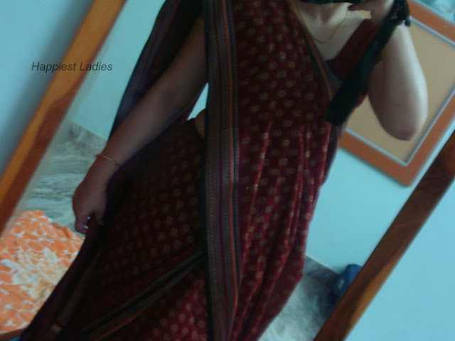 How to wear saree Step4+how to wear a sari