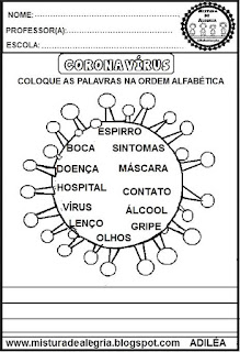 coronavírus, atividades educativas