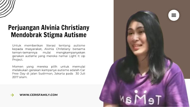 Perjuangan Alvinia Christiany Mendobrak Stigma Autisme.