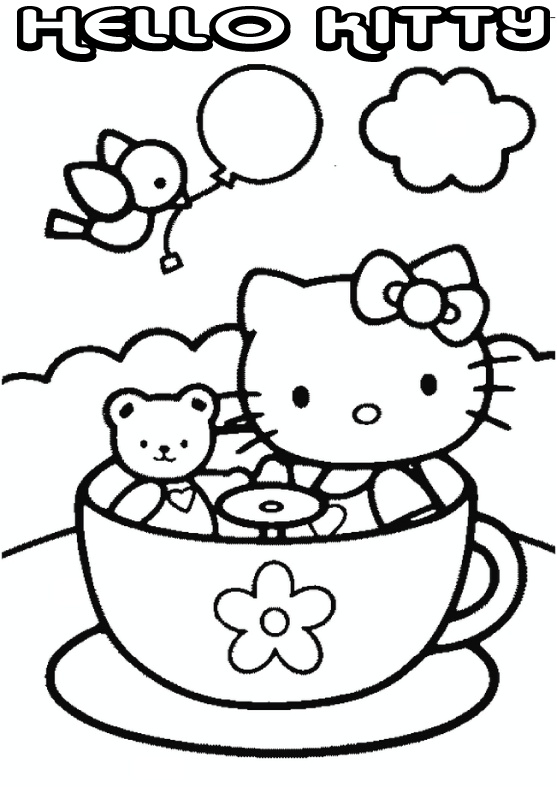 Hello Kitty Ausmalbilder Gratis - Hello Kitty Malvorlagen gratis und kostenlose Ausmalbilder