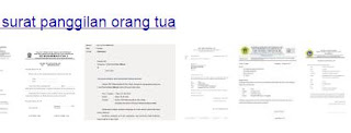 surat panggilan orang tua