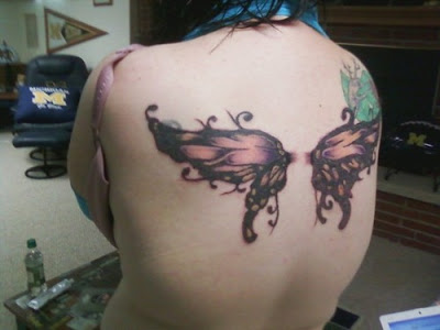 Butterfly Wings Tattoo Butterfly wings tattoos are usually not what the 