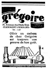 Publicité ancienne d'Auvergne