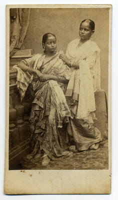 Two Indian ladies in sari