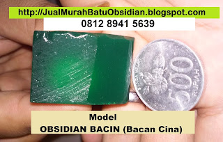 Jual murah bahan baku batu obsidian hijau asli