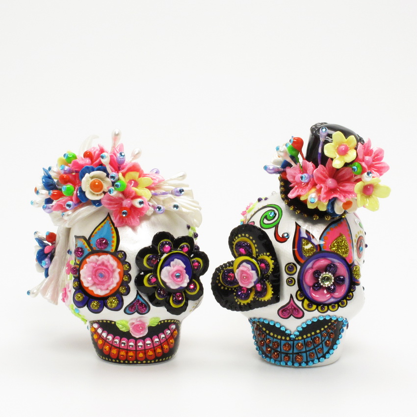 Skull Wedding Cake Toppers