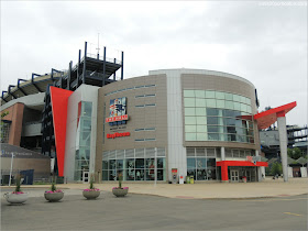 Exteriores del Museo de los New England Patriots en Foxborough, Massachusetts