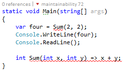 Visual Studio indicando que existen errores sintácticos