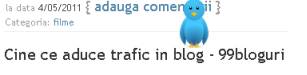 Adauga un widget twitter zburator in blog-ul tau