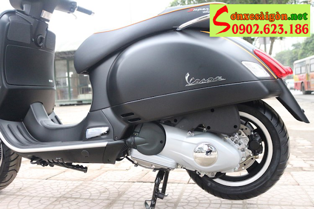 Mẫu sơn xe Vespa Super GTS Matt Black