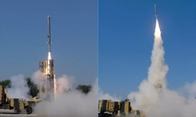 இந்தியாவிலேயே உருவாக்கப்பட்ட ஏவுகணையை சோதனை வெற்றி / India's indigenously developed missile test-fired successfully
