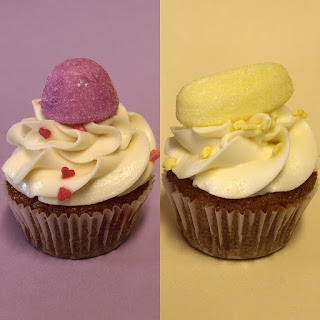 De délicieux Cupcakes régressifs parfumés aux bonbons de notre enfance : les fraises Tagada et les bananes Bams Haribo®