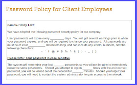 Password Policy for Client Employees