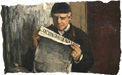 Paul Cézanne / The Artist's Father, Reading "L'Événement", 1866