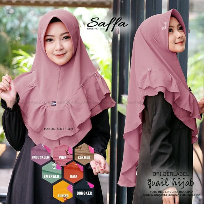 Jilbab Organza Crepe