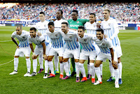 MÁLAGA C. F. - Málaga, España - Temporada 2016-17 - Ricca, Bakary Koné, Kameni, Roberto Rosales y Mikel Villanueva; Sandro, Camacho, Pablo Fornals,  Jony, Juankar y Chory Castro - ATLÉTICO DE MADRID 4 (Yannick Carrasco 2, Kevin Gameiro 2) MÁLAGA C. F. 2 (Sandro, Camacho) - 29/10/2016 - Liga de 1ª División, jornada 10 - Madrid, estadio Vicente Calderón