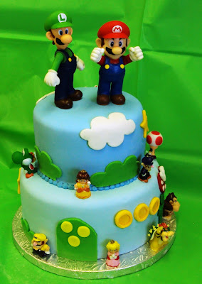 Mario Birthday Cake on The Mario Character Figures On Line  And Here Is How It Turned Out